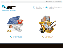 Tablet Screenshot of impiantiset.com